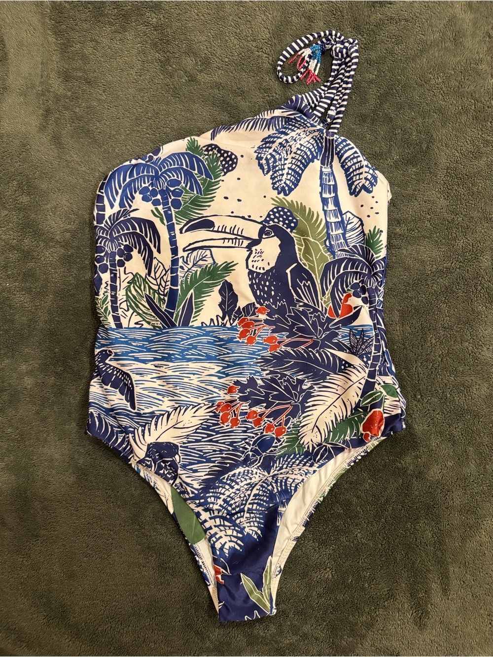 FARM Rio Graphic Rio One-Piece Swimsuit M - Picture 6 of 10